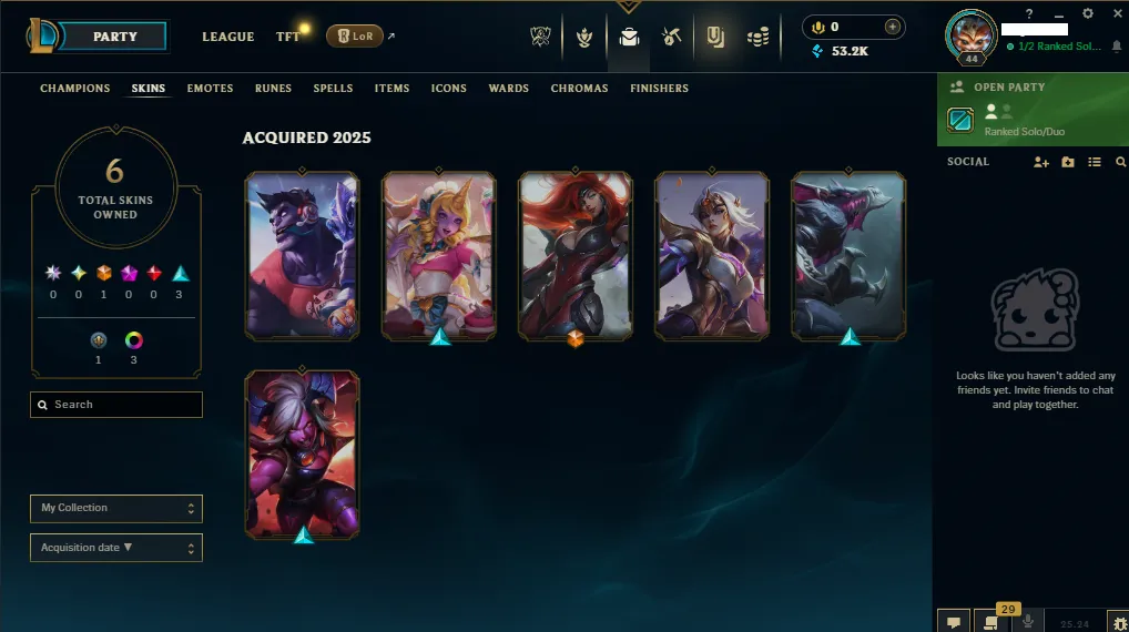 🌎NA 🔥S15⭐️Emerald 4 🏆60 Champion ☢️6 Skins (Owend) 7 Shards  🔥50k+ BE✅Honor 4 🚀instant